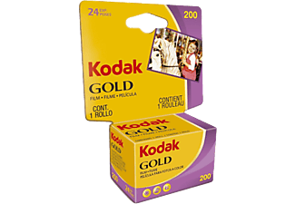 KODAK GOLD 200 135-24 Carded - Analogfilm (Gelb/Lila)